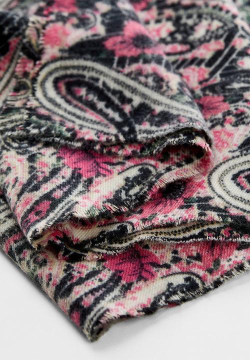 MANGO - Scarf natalia - black