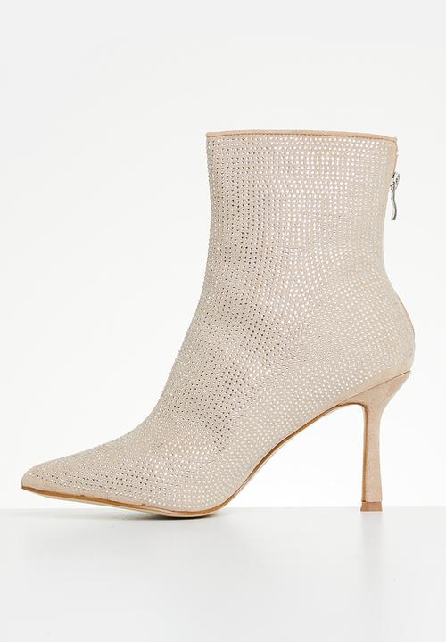 Madison® - Bling stiletto boot - neutral & silver