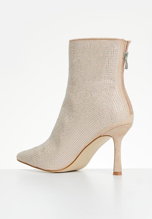 Madison® - Bling stiletto boot - neutral & silver