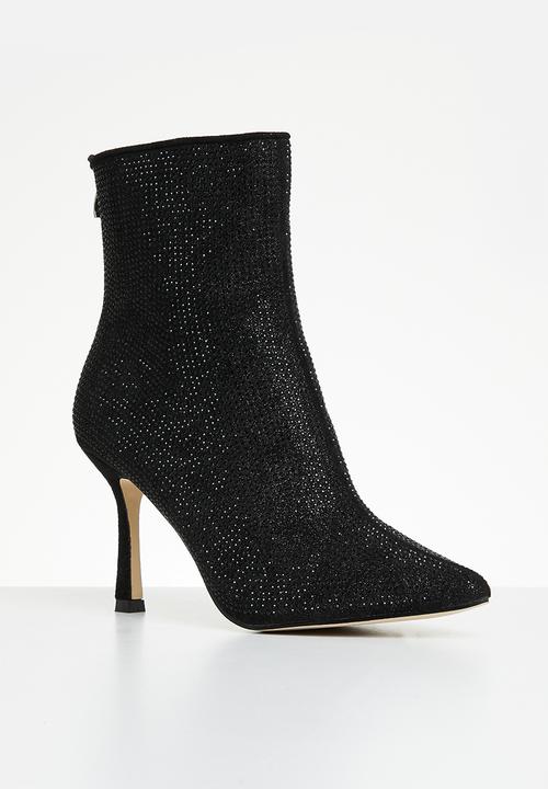 Madison® - Bling stiletto boot - black