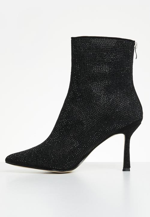 Madison® - Bling stiletto boot - black