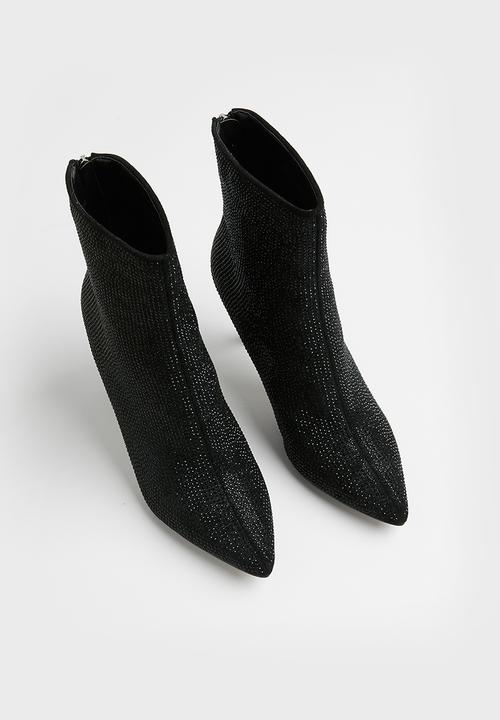 Madison® - Bling stiletto boot - black