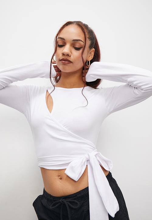 Blake - Cut out tee - white
