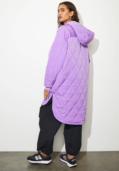 Superbalist - Quilted puffer coat - purple