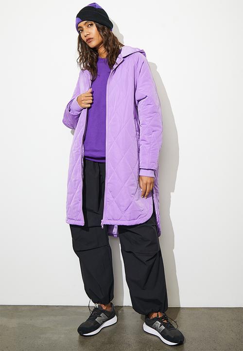 Superbalist - Quilted puffer coat - purple
