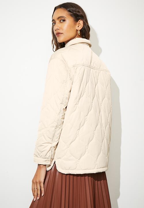 Superbalist - Quilted overshirt - sand