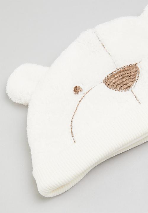 Pop Candy - Beanie & booties set - off white