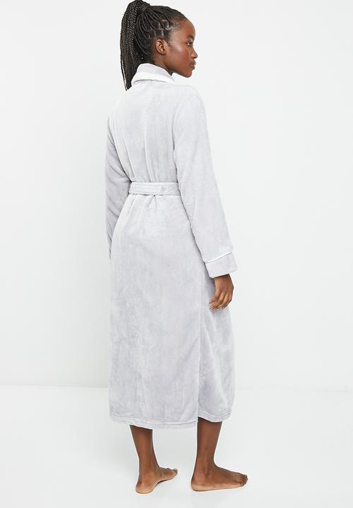 dailyfriday - Stripe collar gown - light grey