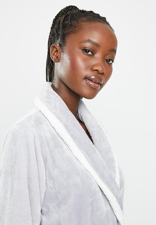 dailyfriday - Stripe collar gown - light grey