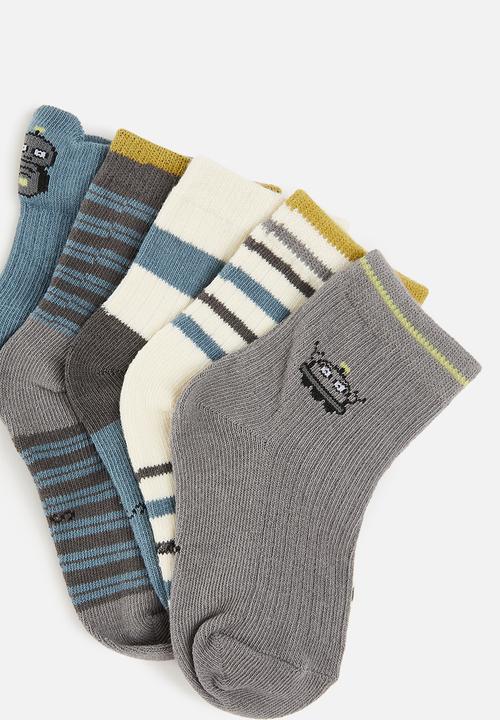Pop Candy - 5 Pack stripe socks - multi