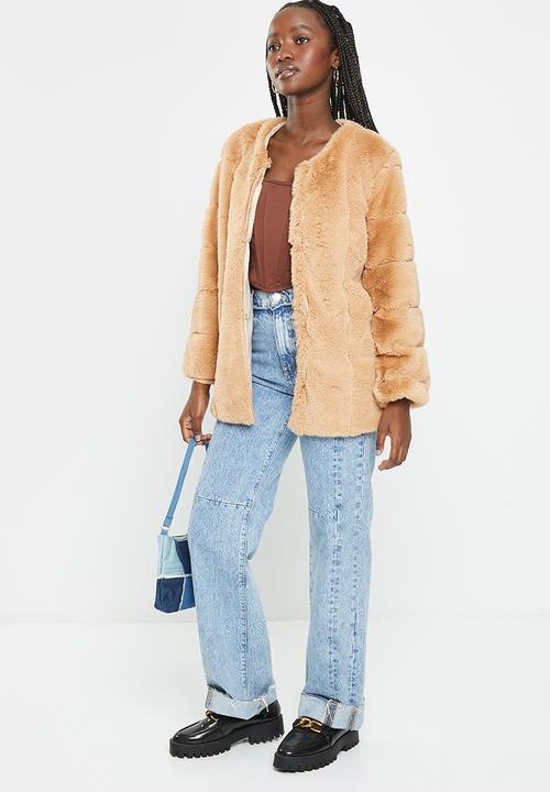 dailyfriday - Faux fur jacket - tan