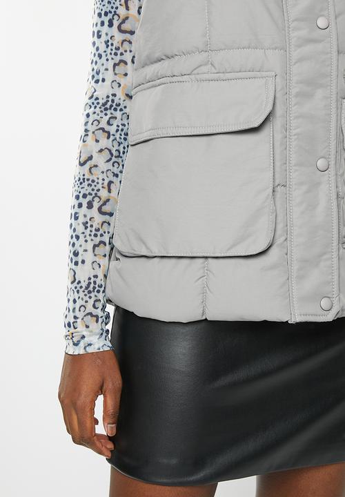 dailyfriday - Sleeveless puffer - grey