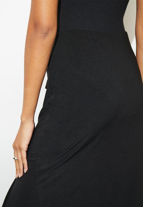 Superbalist - Ruffle maxi skirt - black