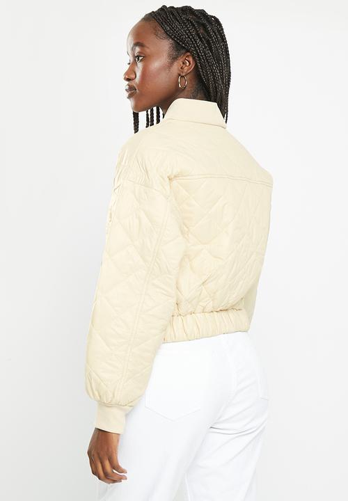 dailyfriday - Qulited bomber - stone