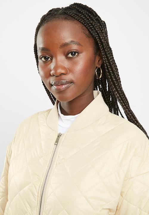 dailyfriday - Qulited bomber - stone