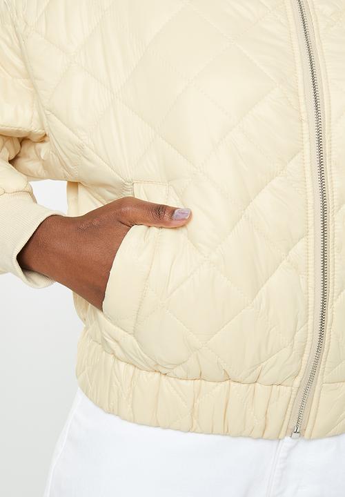 dailyfriday - Qulited bomber - stone