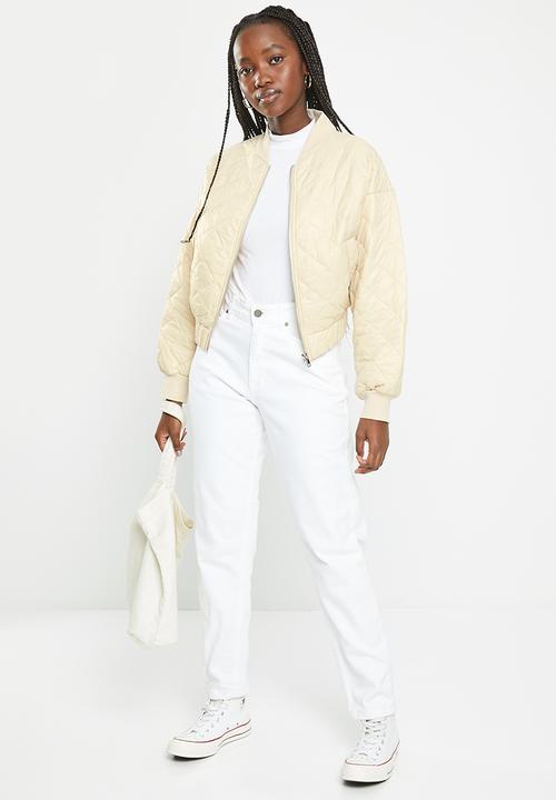 dailyfriday - Qulited bomber - stone