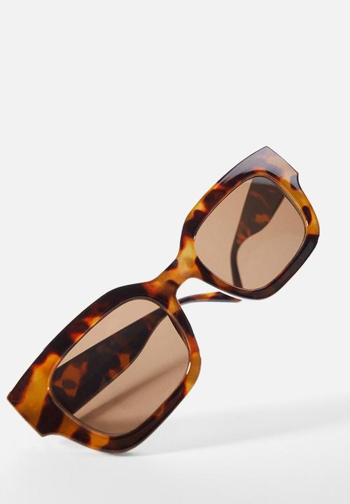 MANGO - Acetate frame sunglasses - chocolate
