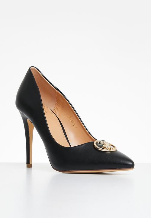POLO - Circle pony trim heel - black