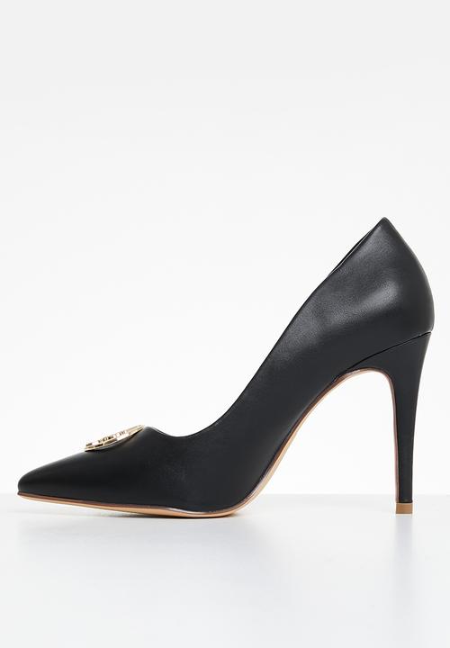 POLO - Circle pony trim heel - black