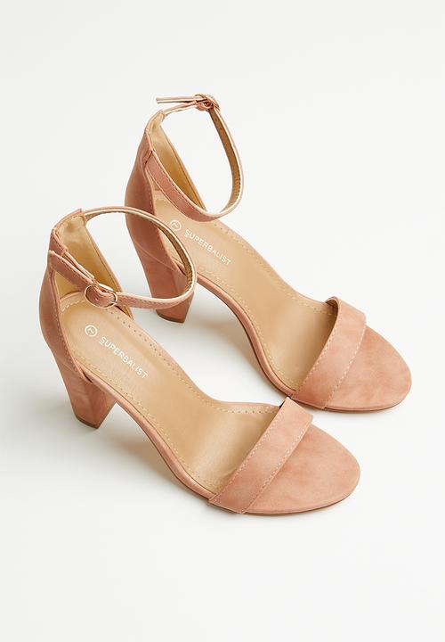Superbalist - Esme anklestrap block heel - blush