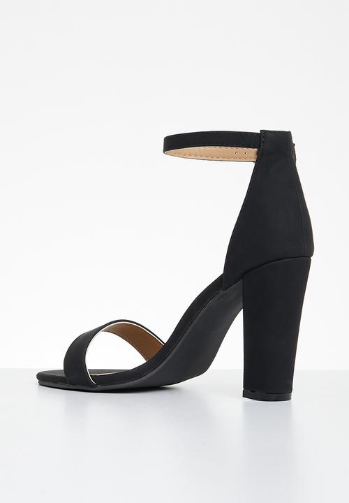 Superbalist - Esme anklestrap block heel - black