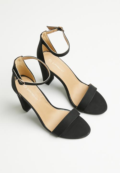 Superbalist - Esme anklestrap block heel - black