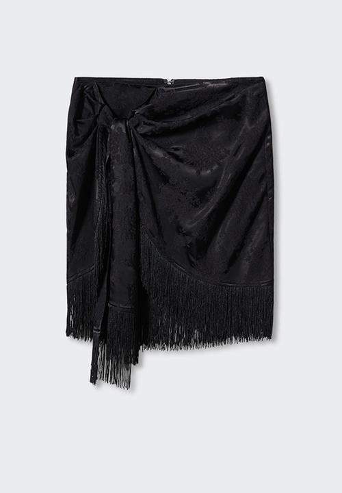 MANGO - Skirt jacky - black