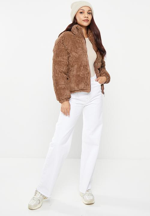 dailyfriday - Corduroy puffer - brown