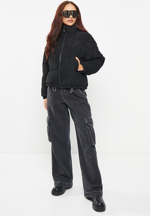 dailyfriday - Corduroy puffer - black