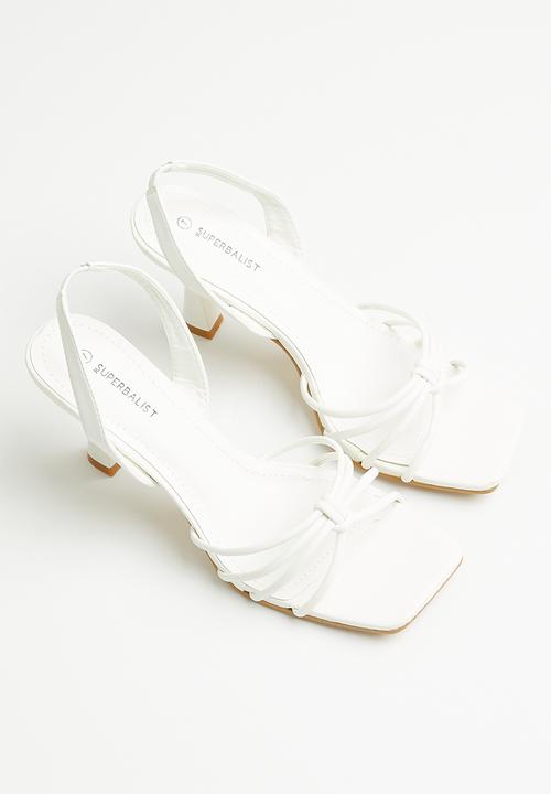 Superbalist - Izzy slingback stiletto heel - white