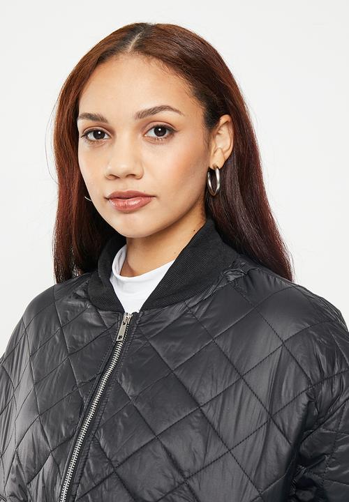 dailyfriday - Qulited bomber - black