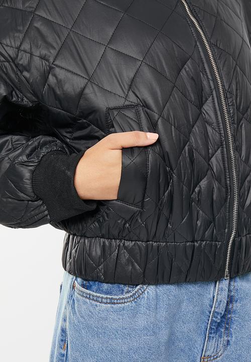 dailyfriday - Qulited bomber - black
