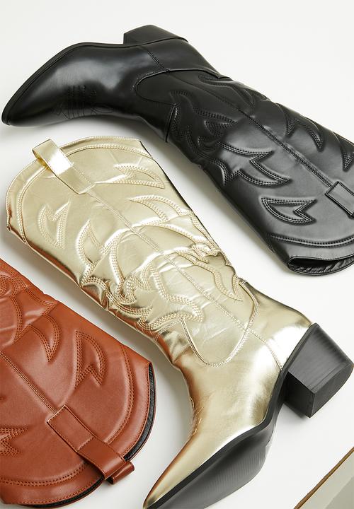 Superbalist - Zora cowboy boot - gold
