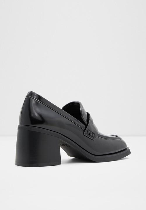 ALDO - Naila leather heel - black 