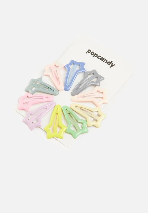 Pop Candy - Star hair clips - multi