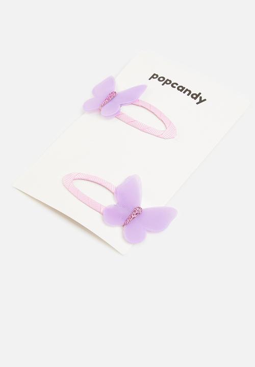 Pop Candy - Butterfly hair clips - purple