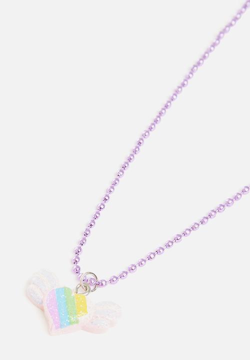 Pop Candy - Heart necklace - purple