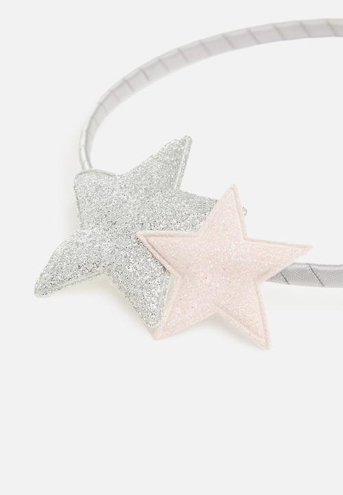 Pop Candy - 3 pack alice bands - grey & pink