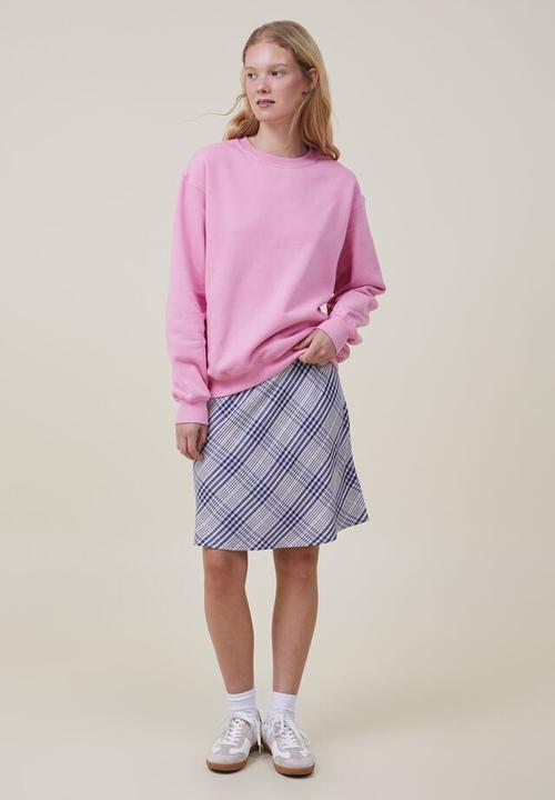 Cotton On - Classic crew sweatshirt - candy pink
