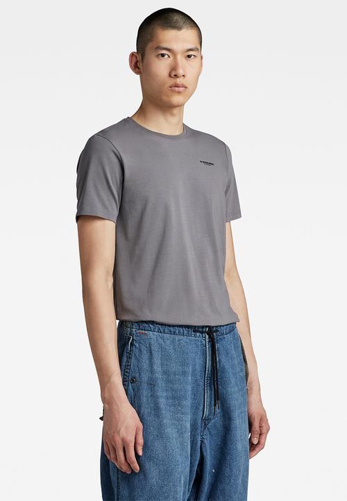G-STAR - Slim base r t short sleeve - granite