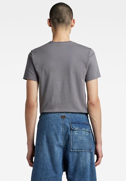 G-STAR - Slim base r t short sleeve - granite