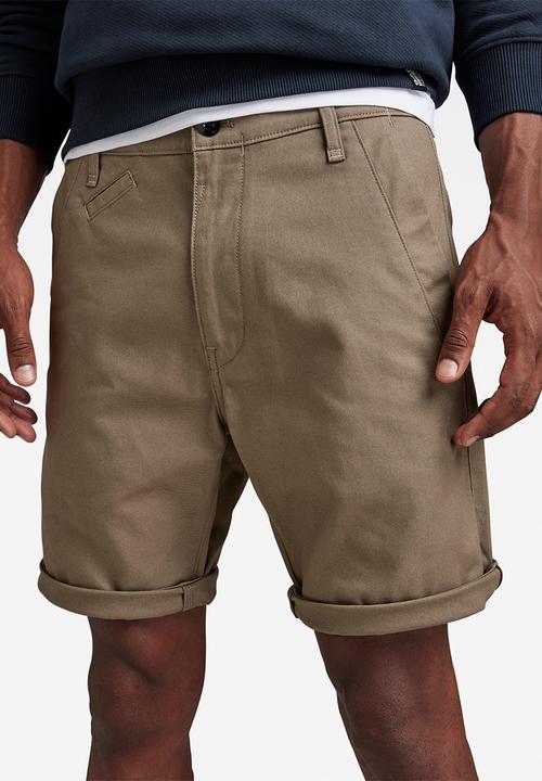 G-STAR - Bronson 2.0 slim chino short backdrop stretch canvas - turf