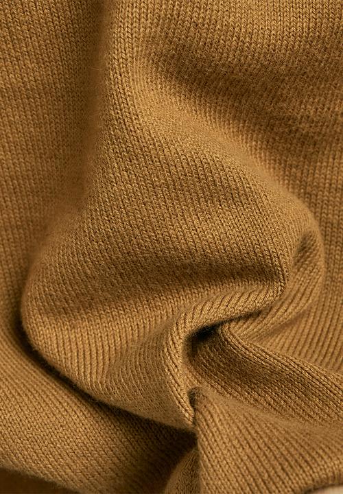 G-STAR - Premium core mock knit - oxide ocre
