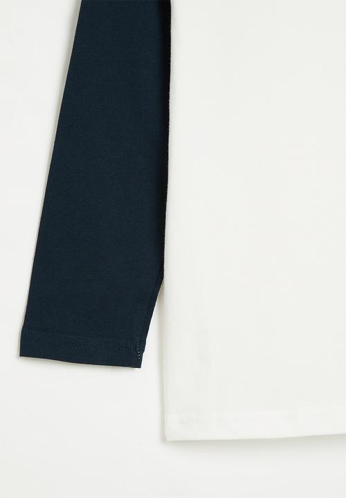 Pop Candy - Boys tee - white & navy