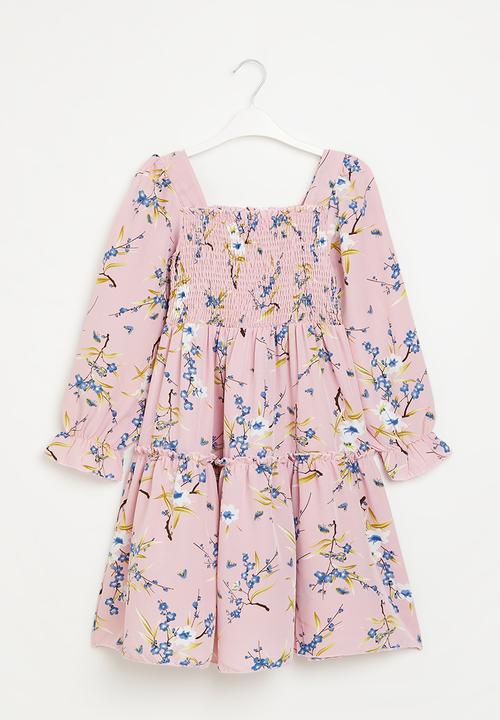 Pop Candy - Girls printed midi dress - pink