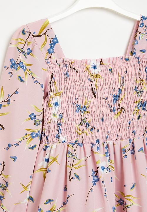 Pop Candy - Girls printed midi dress - pink