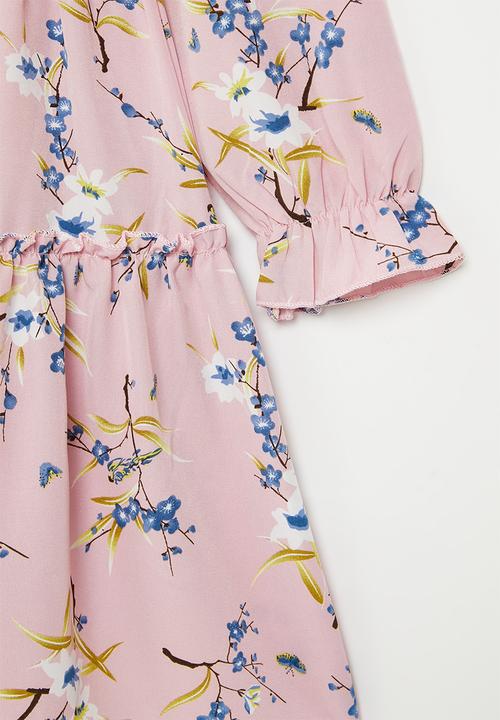 Pop Candy - Girls printed midi dress - pink