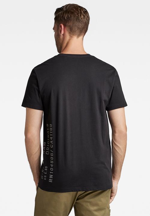 G-STAR - Side stencil r t - dk black