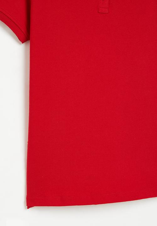 POLO - Girls nina short sleeve golfer - red